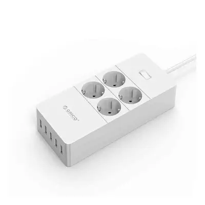 ORICO 4 AC Outlets and 5 USB Charger Smart Surge Protector (HPC-4A5U-V1-EU)
